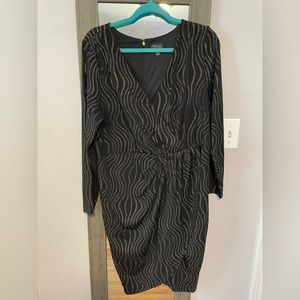 Thalia Sodi faux wrap cocktail dress